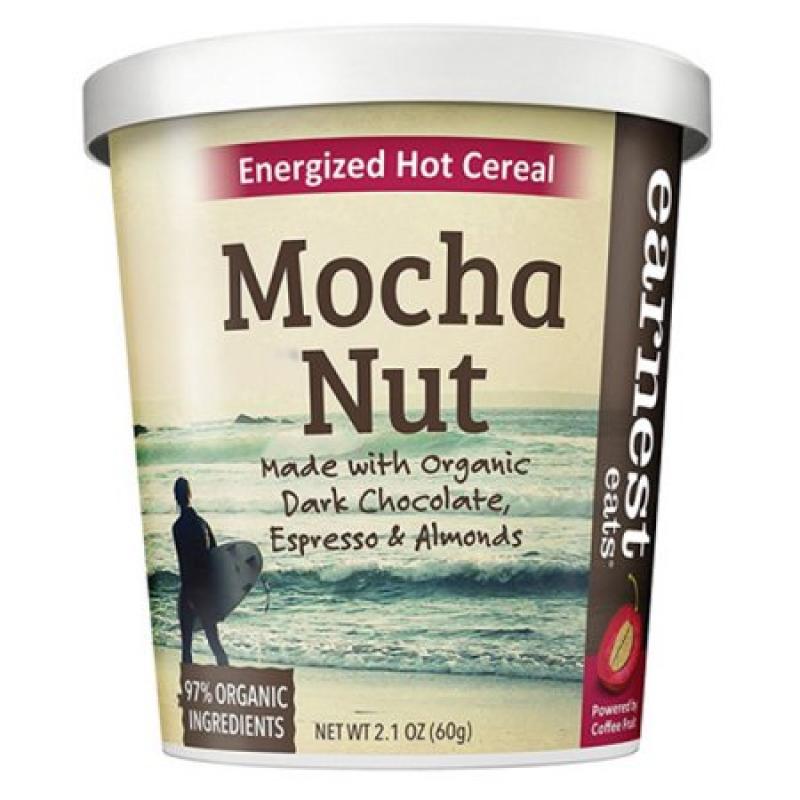 Earnest Eats Mocha Nut Energized Hot Cereal 2.1 oz Cups - Pack of 12