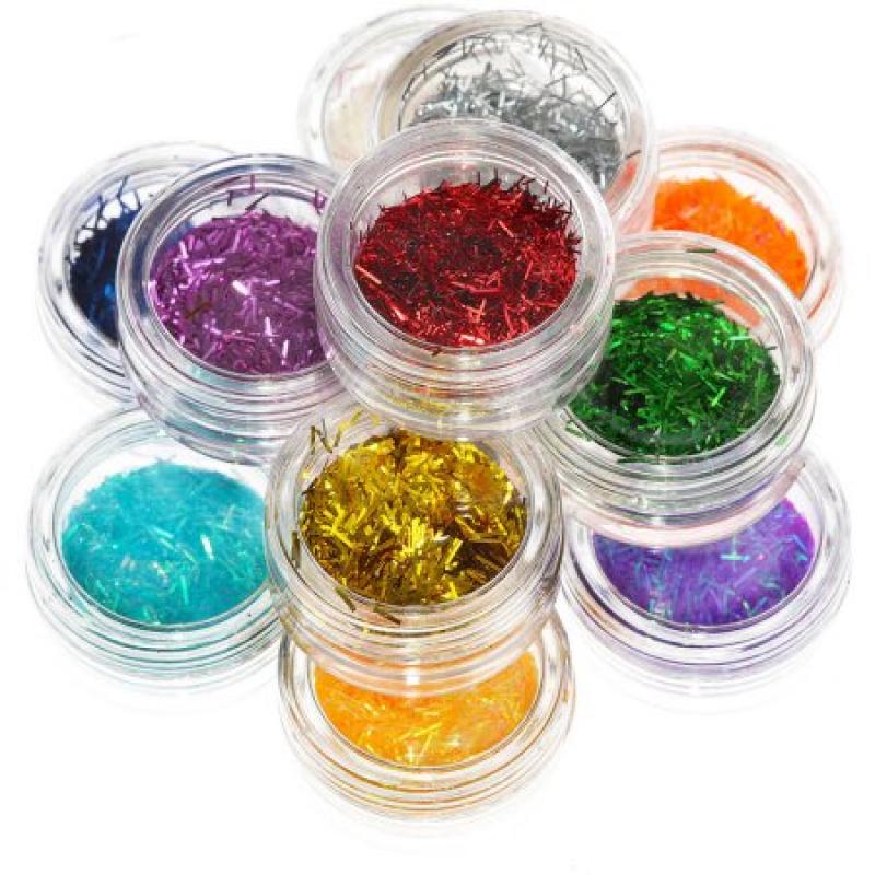 SHANY Cosmetics Nail Glitter Set, 12 pc