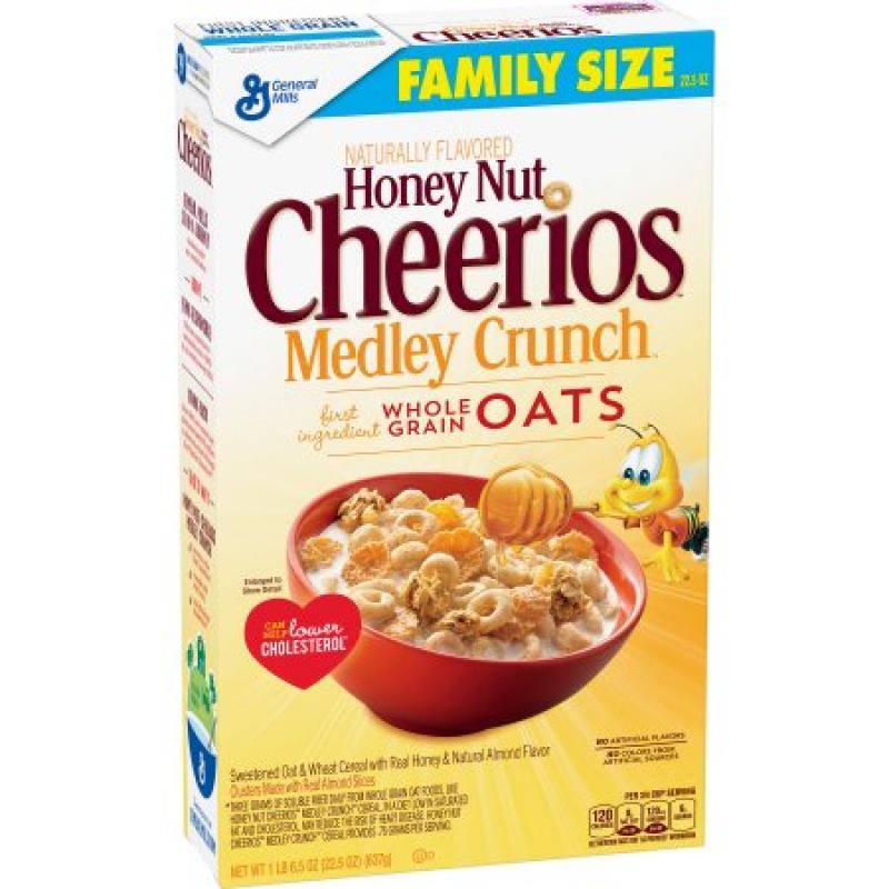 Honey Nut Cheerios Medley Crunch Cereal, 22.5 oz