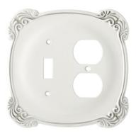 Brainerd Arboresque Single Switch and Duplex Wall Plate, White