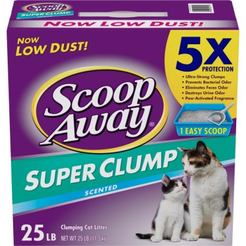 Scoop Away Super Clump with Ammonia Shield, Scented Cat Litter, 25 pounds