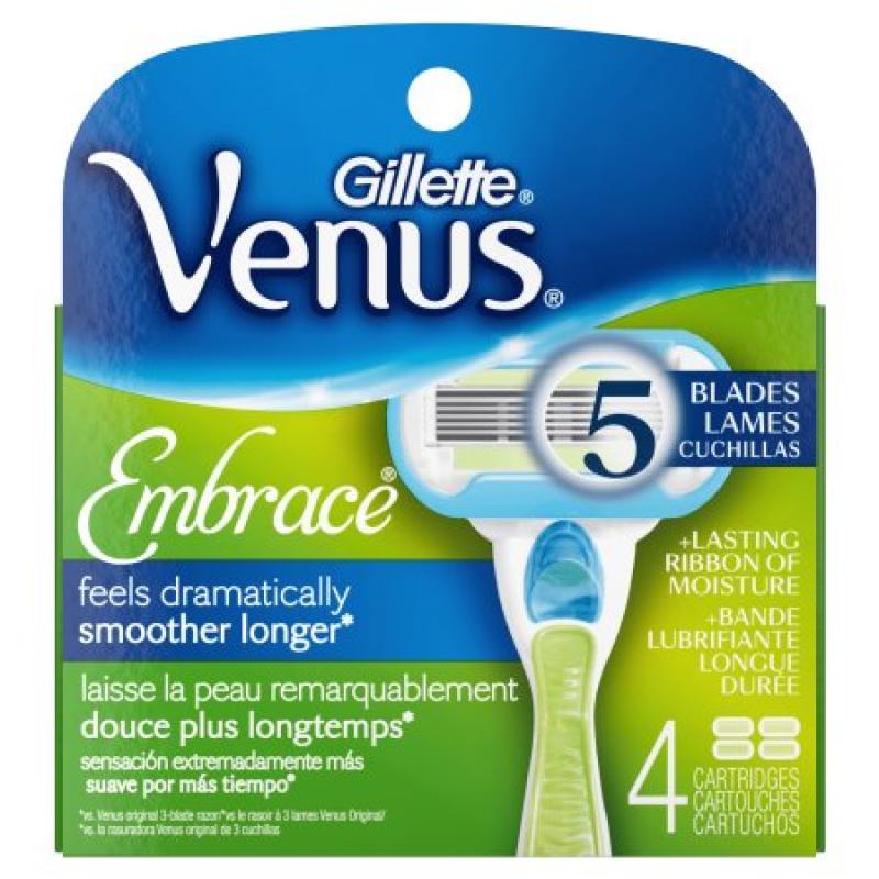 Gillette Venus, Cartridges, Embrace, 4ct