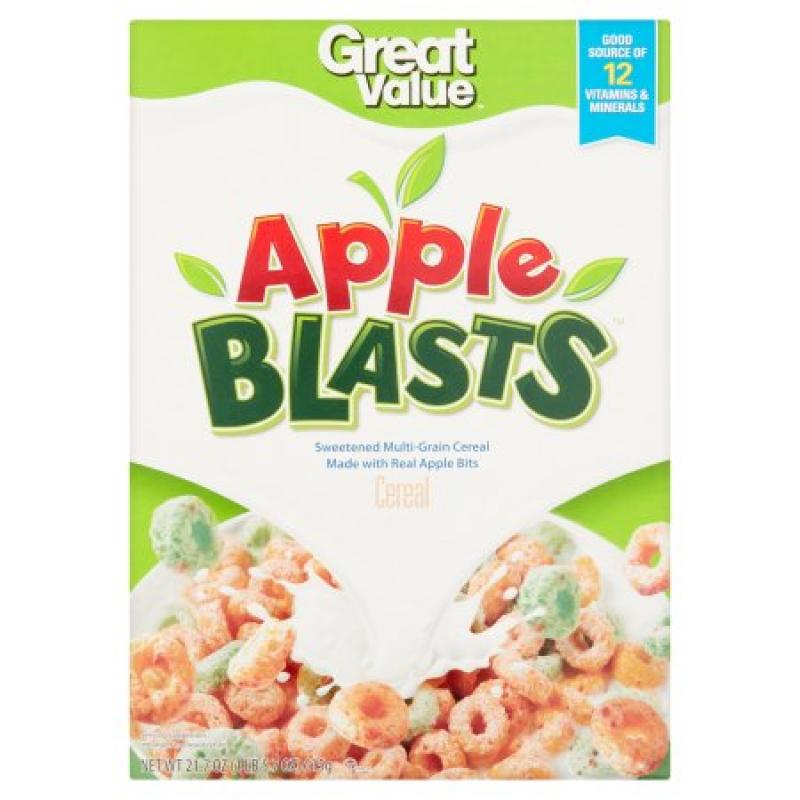 Great Value Apple Blasts Cereal, 21.7 oz