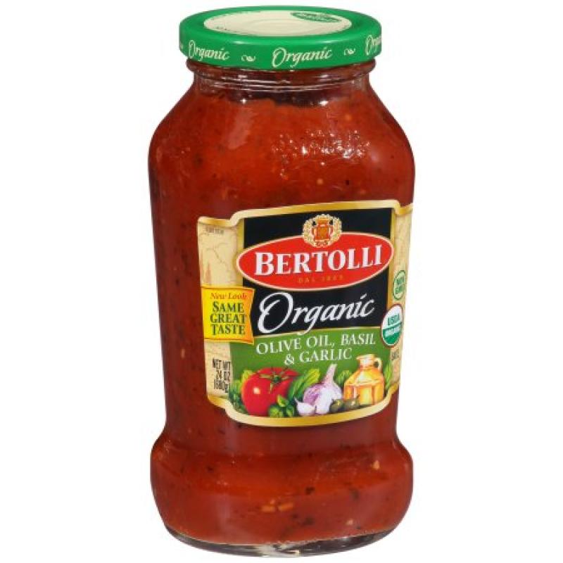 Bertolli® Organic Olive Oil, Basil & Garlic Tomato Sauce 24 oz. Jar