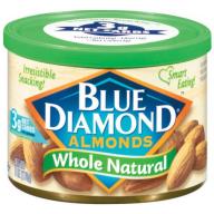 Blue Diamond Whole Natural Almonds, 6 oz