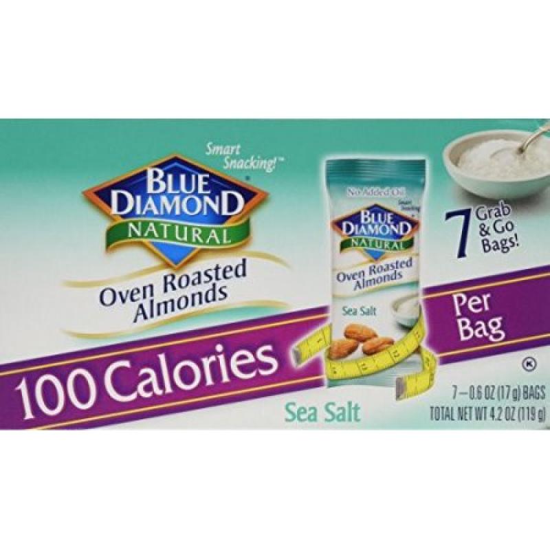 Blue Diamond® On-the-Go Oven Roasted Sea Salt Almonds 7-0.60 oz. Bags