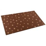 Drymate PP1220BNSTP 12" x 20" Brown and Tan Pet Place Mat