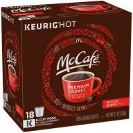 McCafe Premium Medium Roast Coffee K-Cup Pods, 18 count, 6.2 Oz (176g)