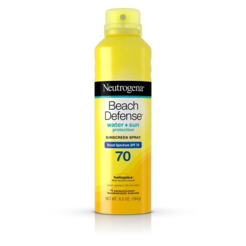 Neutrogena Beach Defense Body Spray Sunscreen Broad Spectrum Spf 70, 6.5 Oz.