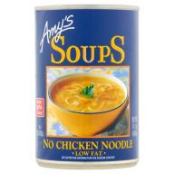 Amy&#039;s Low Fat No Chicken Noodle Soup, 14.1 oz