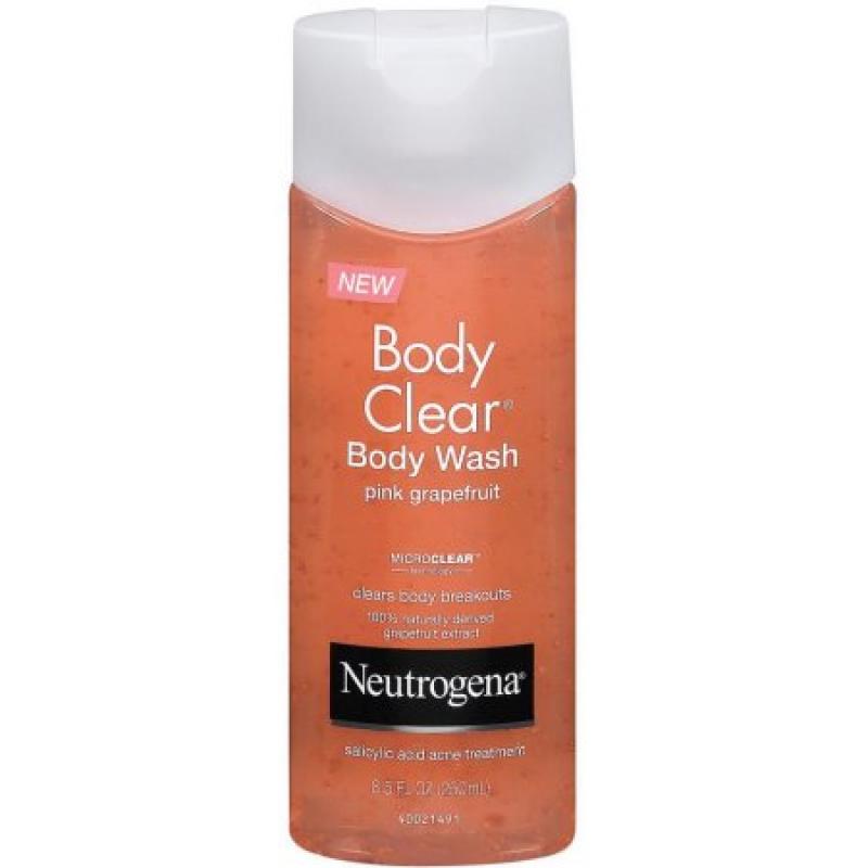 Neutrogena Body Clear Body Wash, Pink Grapefruit, 8.5 fl oz