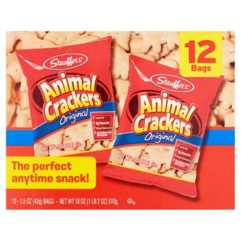 Stauffer&#039;s Original Animal Crackers, 1.5 oz, 12 count