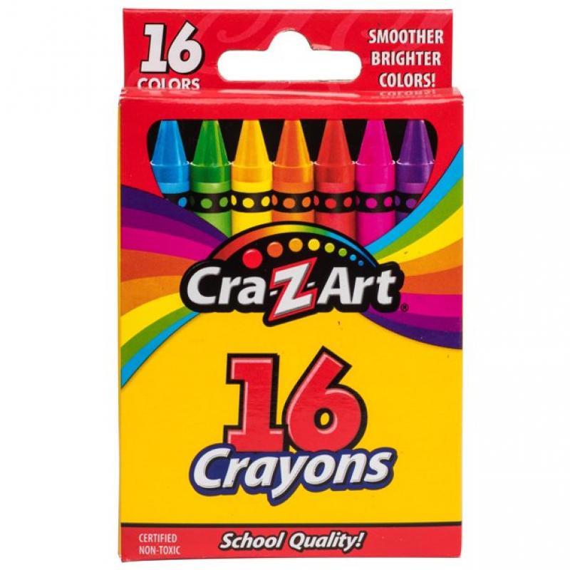 Cra-Z-Art School Quality Crayons, 16 Count