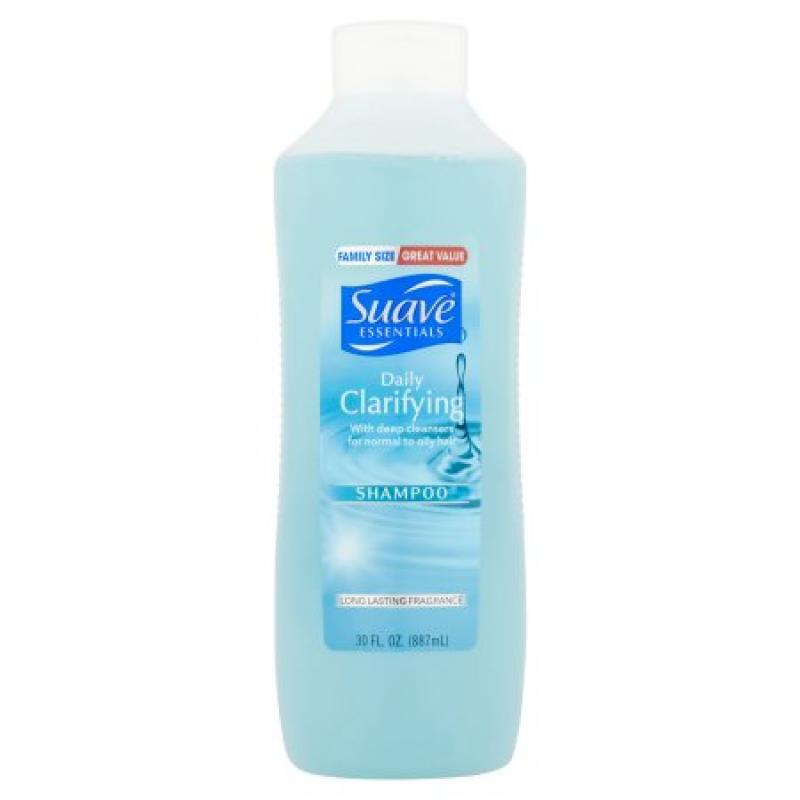 Suave Essentials Daily Clarifying Shampoo, 30 oz