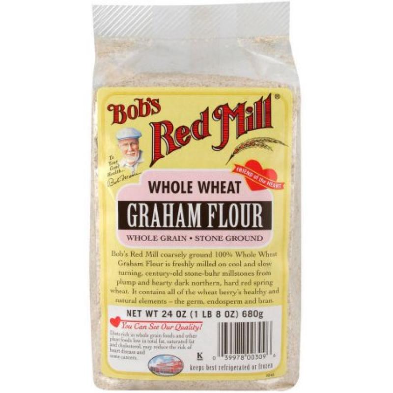 Bob&#039;s Red Mill Whole Wheat Graham Flour, 24 oz, (Pack of 4)