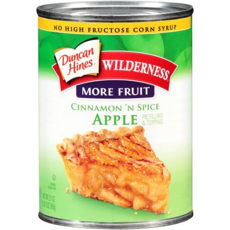 Duncan Hines® Wilderness® More Fruit Cinnamon &#039;n Spice Apple Pie Filling & Topping 21 oz. Can