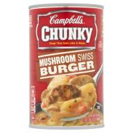 Campbell&#039;s Chunky Mushroom Swiss Burger Soup 18.8oz