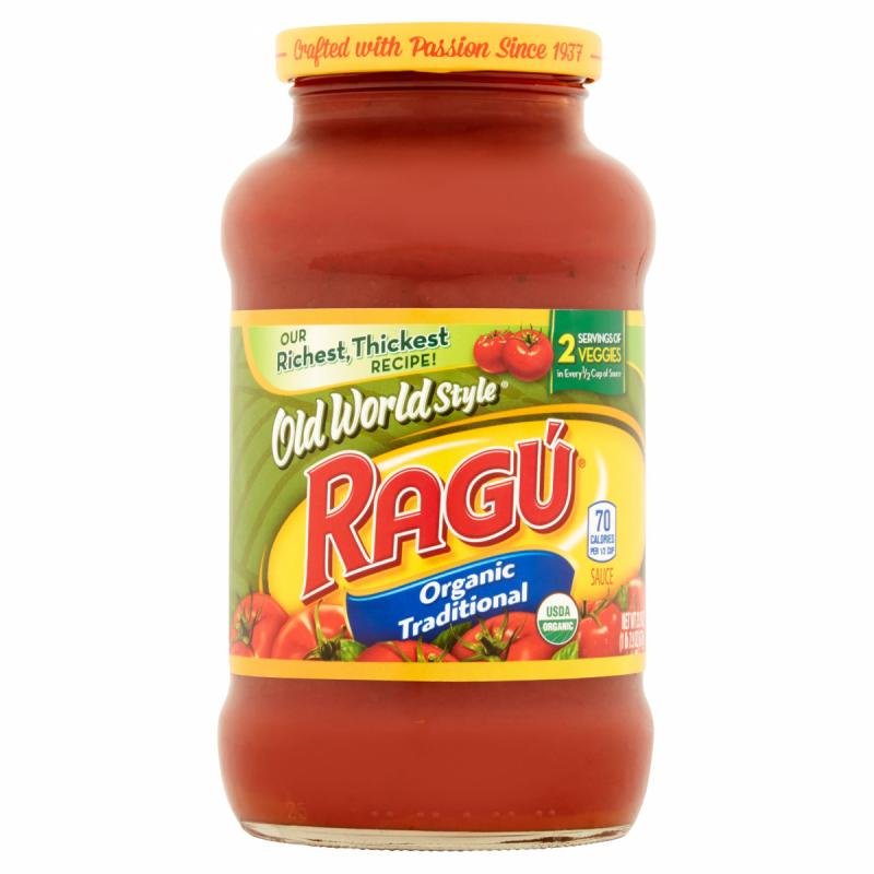 Ragu Old World Style Organic Traditional Pasta Sauce, 23.9 oz