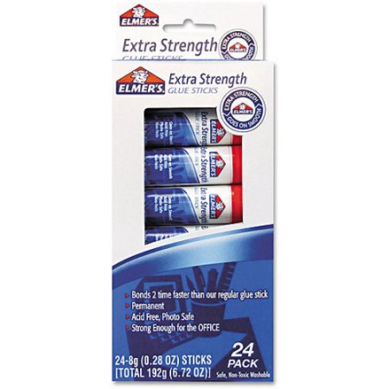 Elmer&#039;s Extra-Strength .28oz Office Glue Stick, 24/Pack
