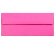 JAM Paper #10 Business Envelope, 4 1/8 x 9 1/2, Brite Hue Ultra Fuchsia Hot Pink, 500/box