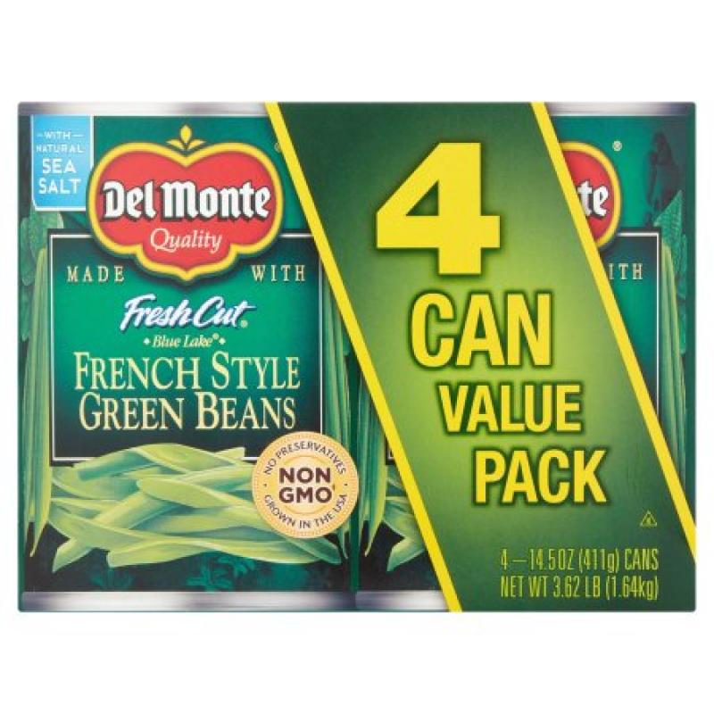 Del Monte Fresh Cut Blue Lake French Style Green Beans, 14.5 oz, 4 count