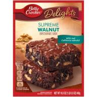 Betty Crocker Delights Brownie Mix Supreme Walnut 16.5 oz Box