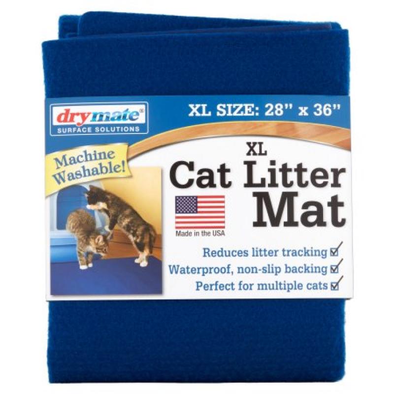 Drymate Cat Litter Mat, 28" x 36", Blue