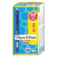 Paper Mate InkJoy Gel Retractable Pen, 0.7mm, Blue Ink, Dozen