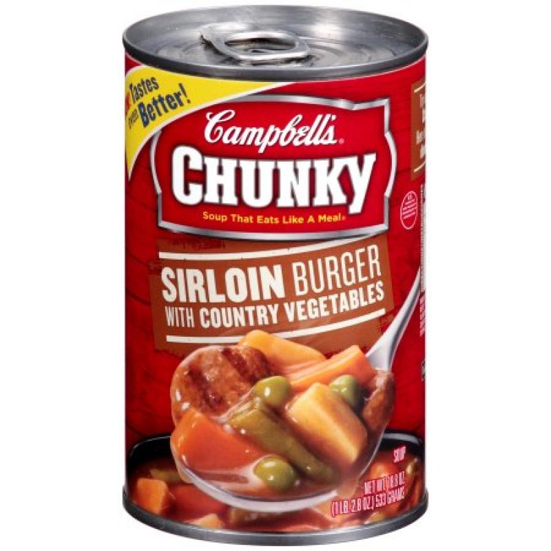 Campbell&#039;s Chunky Sirloin Burger with Country Vegetables Soup 18.8oz