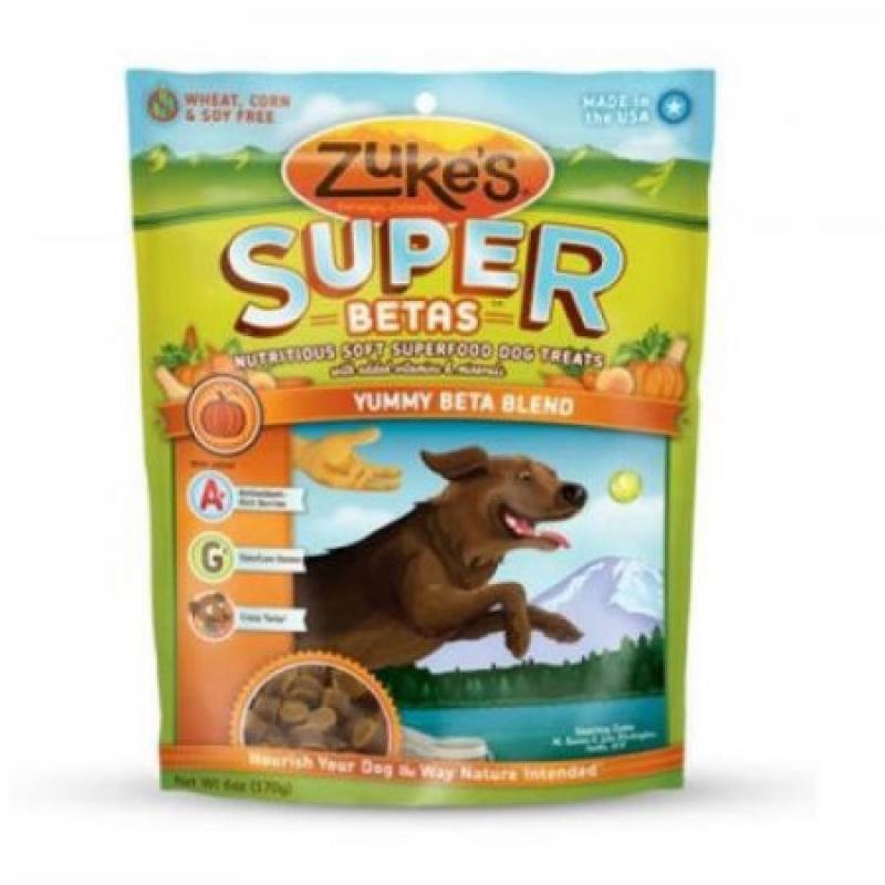 Zukes Supers Nutritious Soft Superfood Dog Treats, 6 oz