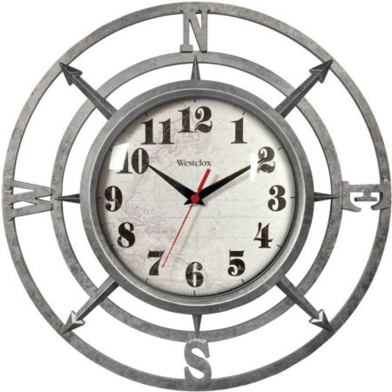 Westclox 32021c 14" Round Compass Wall Clock