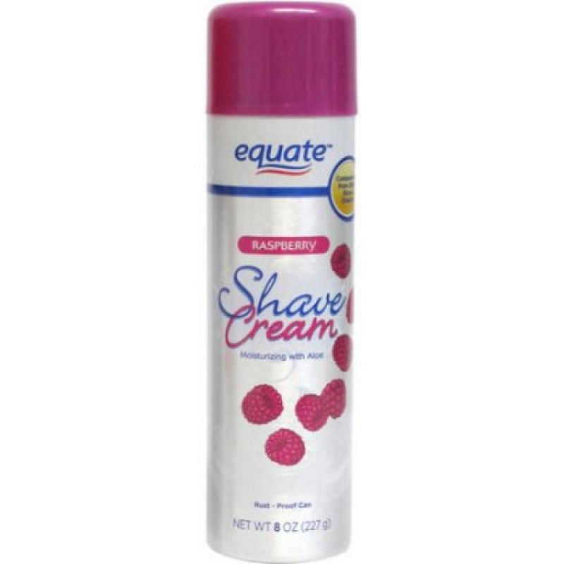Equate Raspberry Shave Cream, 8 oz