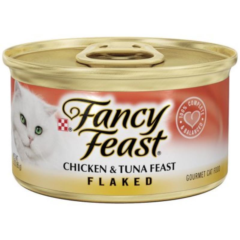 Purina Fancy Feast Flaked Chicken & Tuna Feast Cat Food 3 oz. Can