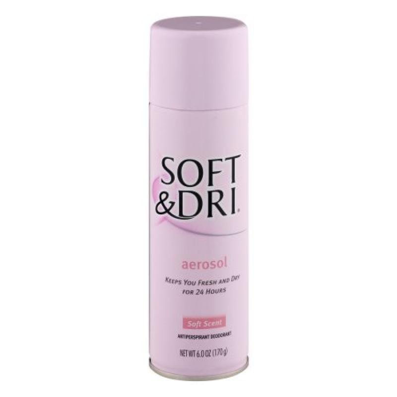Soft & Dri Aerosol Antiperspirant Deoderant Soft Scent, 6.0 OZ