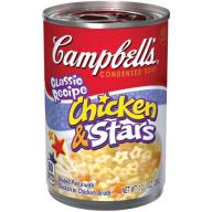 Campbells Condensed Soup, Chicken & Stars, 10.5 Oz