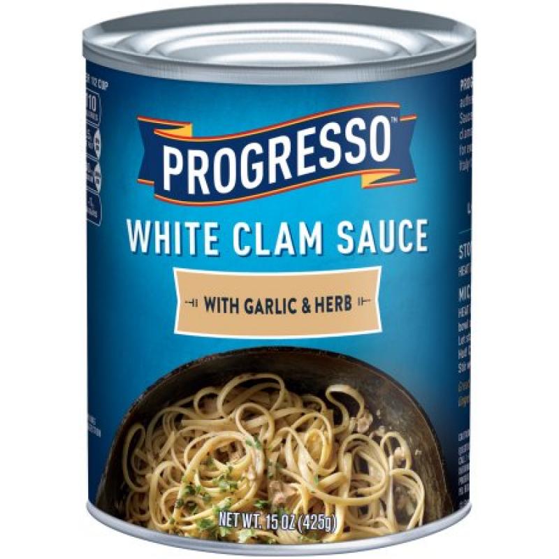 Progresso White Clam Sauce with Garlic & Herb, 15.0 OZ