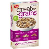 Post Great Grains Breakfast Cereal, Raisins, Dates & Pecans, 16 Oz