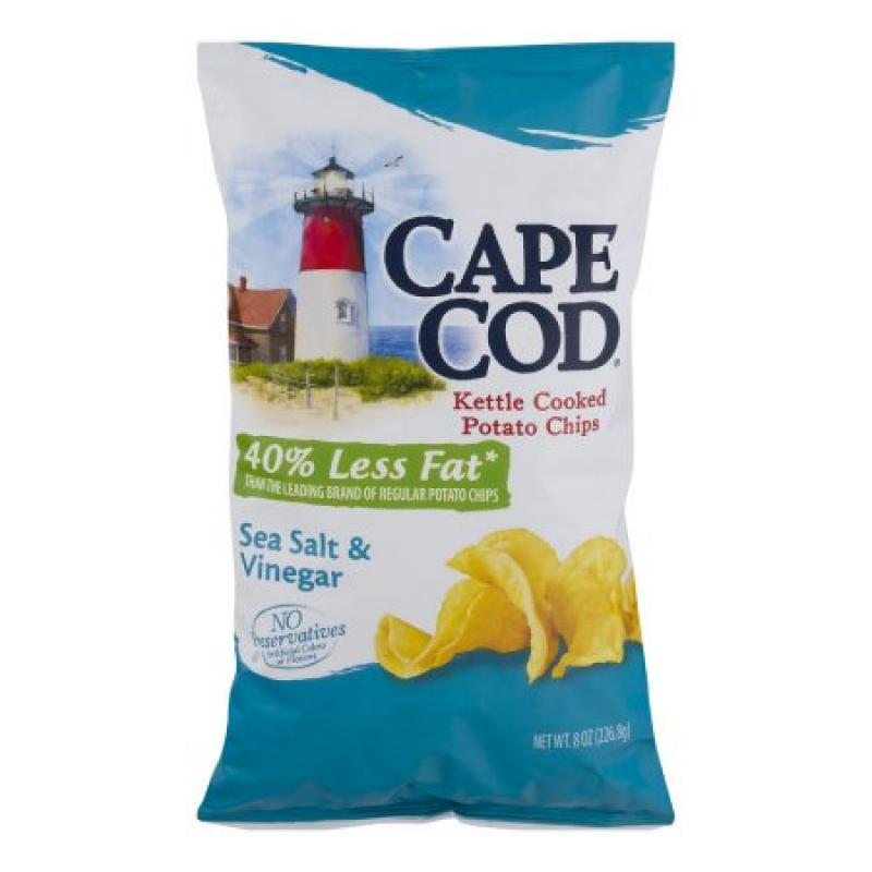Cape Cod Kettle Cooked Potato Chips Sea Salt & Vinegar, 8.0 OZ
