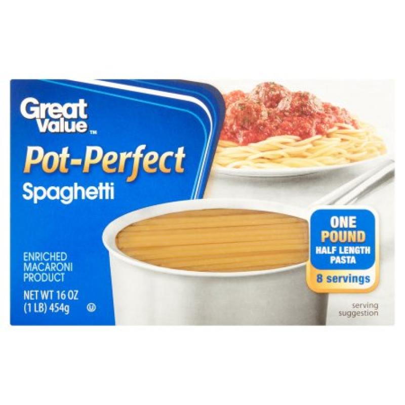 Great Value Pot-Sized Spaghetti Pasta, 16 oz