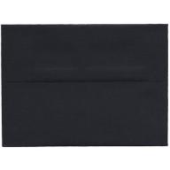 A6 (4 3/4" x 6-1/2") Recycled Paper Invitation Envelope, Black Linen, 25pk