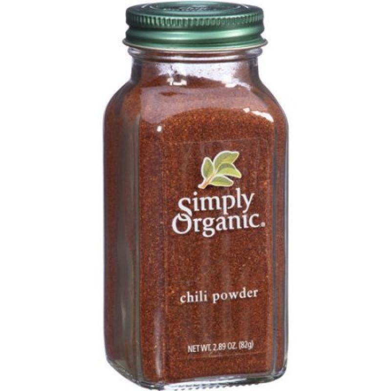 Simply Organic Chili Powder, 2.89 oz, (Pack of 6)