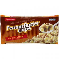 Malt-O-Meal Breakfast Cereal, Peanut Butter Cups, 39 Oz, Bag