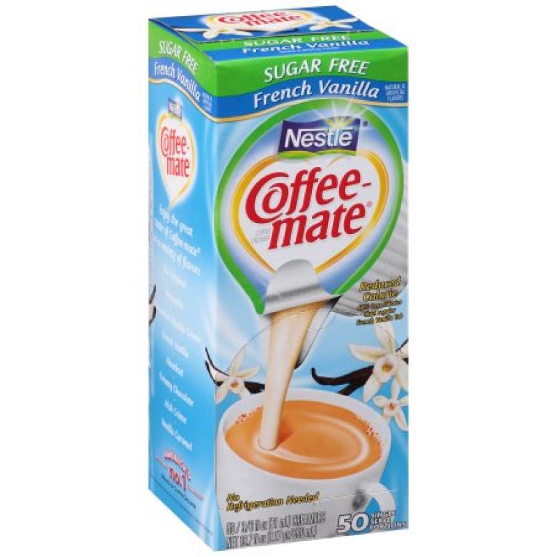 Nestlé Coffee-mate Sugar Free French Vanilla Coffee Creamer 50-0.375 fl. oz. Tubs
