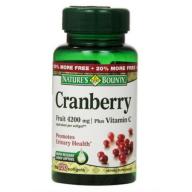 Nature&#039;s Bounty Cranberry Fruit 4200 mg, Plus Vitamin C Softgels, 120 ea (Pack of 3)