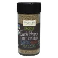 Frontier Fine Ground Black Pepper, Certified Organic, 1.8 Oz