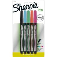 Sharpie Pens, Fine Point, Assorted Colors, 5-Pack