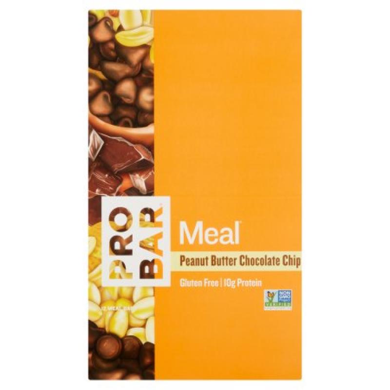 Probar Meal Peanut Butter Chocolate Chip Meal Bars, 3 oz, 12 count