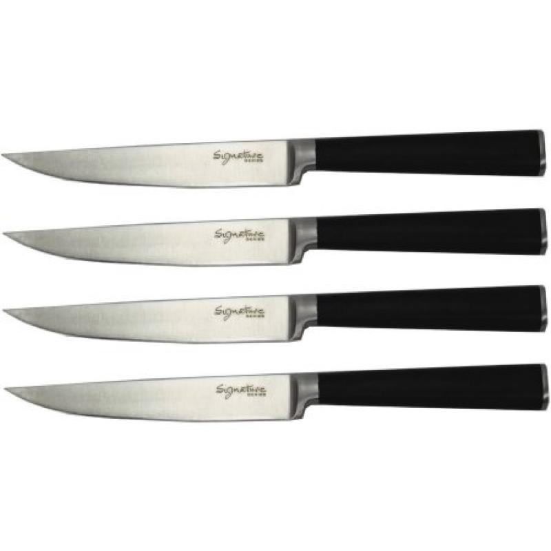 Ginsu Chikara Series 4-Piece Forged Steak Knife Set