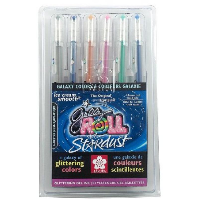 Sakura Galaxy Gelly Roll Stardust Pens, 6/pkg