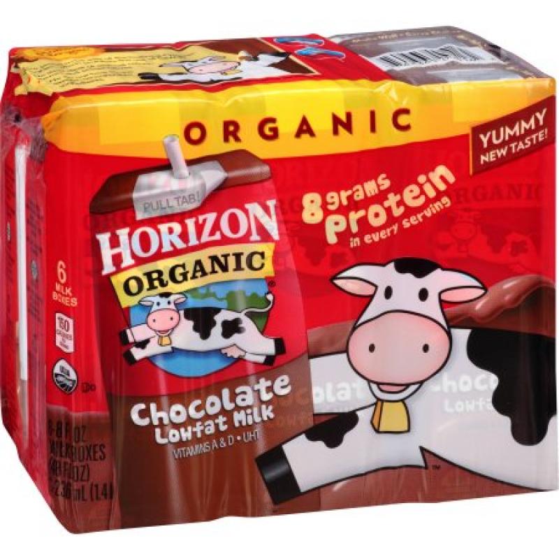 Horizon Organic Chocolate Lowfat Milk 8 fl. oz., 6 count